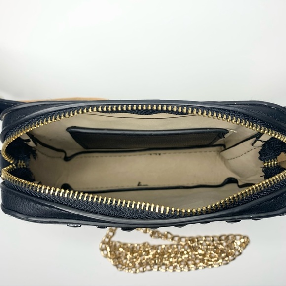 Vince Camuto | 3PC Black Studded Fanny Pack / Crossbody Belt Bag  - Medium - Picture 11 of 12